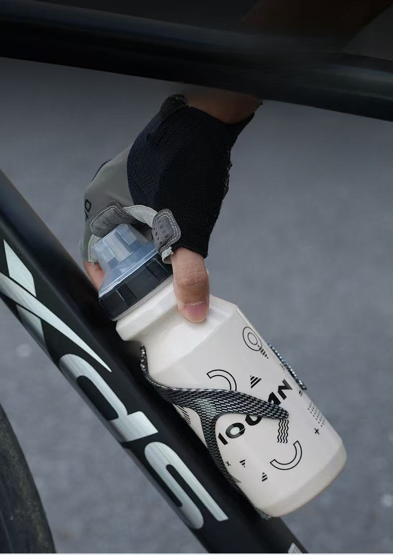 Portabidón para bicicleta con patrón de carbono integrado ABS para montaña, portabidón para bicicleta de carretera, equipo de ciclismo_voghion.com