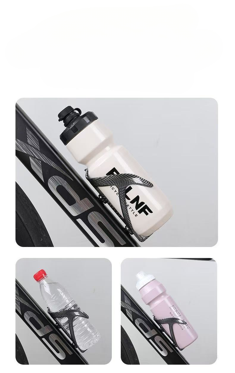 Portabidón para bicicleta con patrón de carbono integrado ABS para montaña, portabidón para bicicleta de carretera, equipo de ciclismo_voghion.com