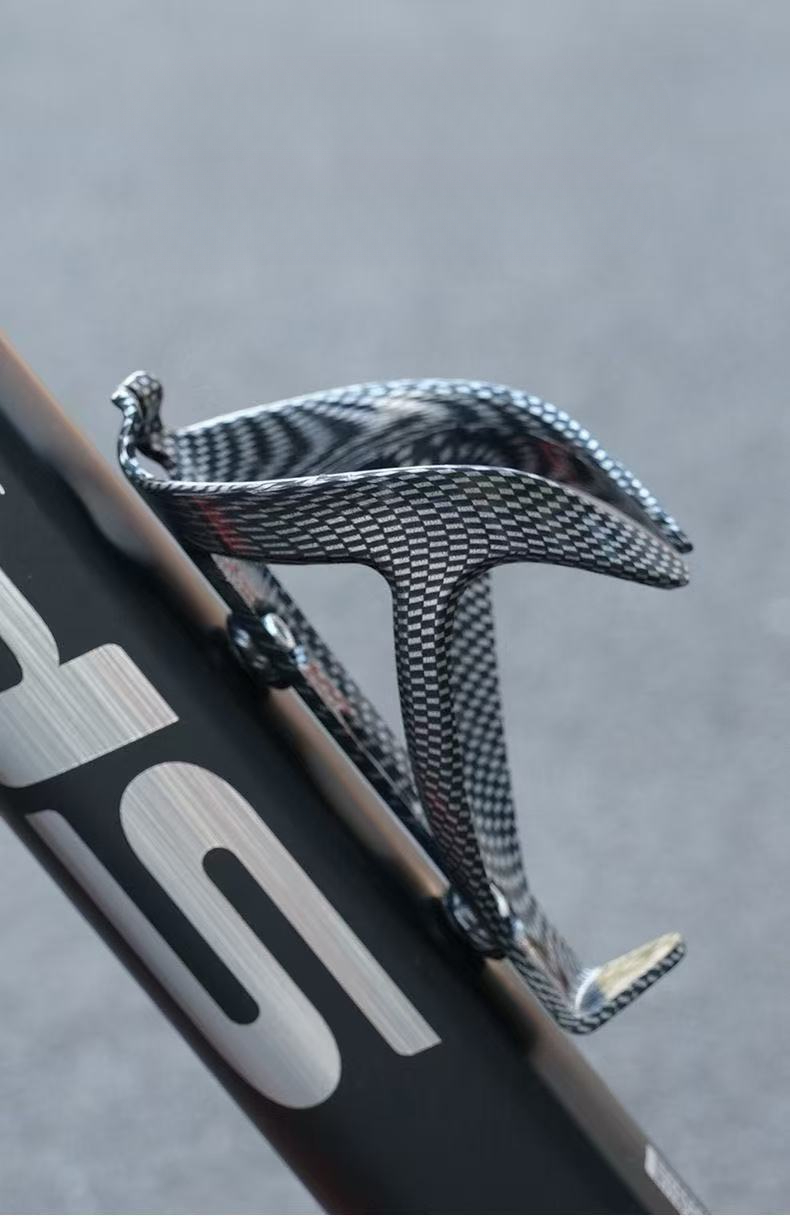 Portabidón para bicicleta con patrón de carbono integrado ABS para montaña, portabidón para bicicleta de carretera, equipo de ciclismo_voghion.com