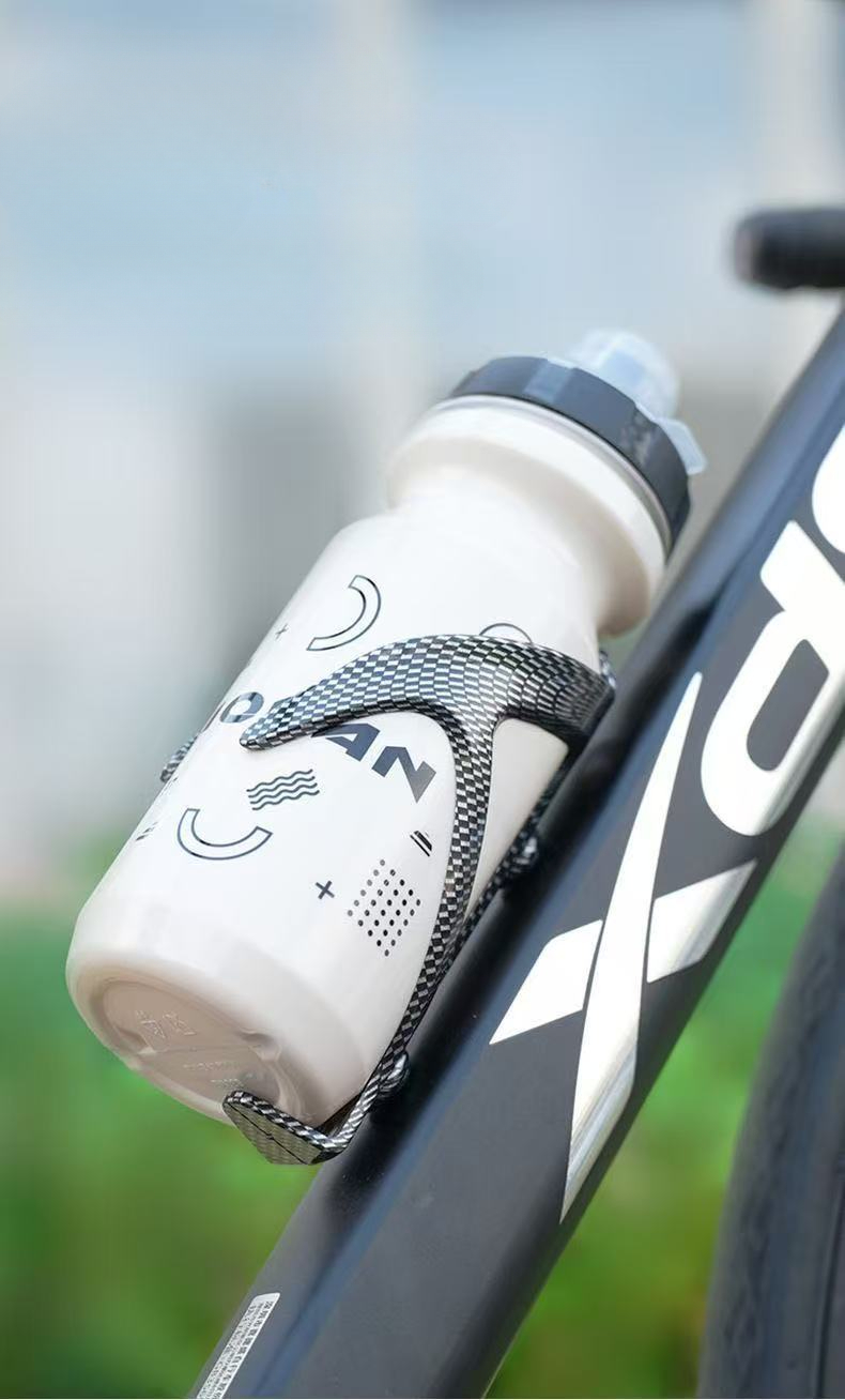 Portabidón para bicicleta con patrón de carbono integrado ABS para montaña, portabidón para bicicleta de carretera, equipo de ciclismo_voghion.com