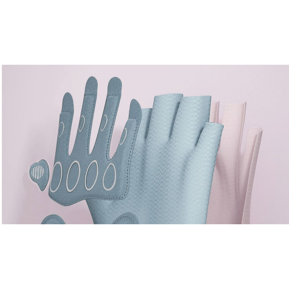 Fitnesshandschoenen tegen eelt voor dames, dunne antislip handschoenen met halve vingers, geschikt voor yoga, fietsen, training en optrekstangen._voghion.com