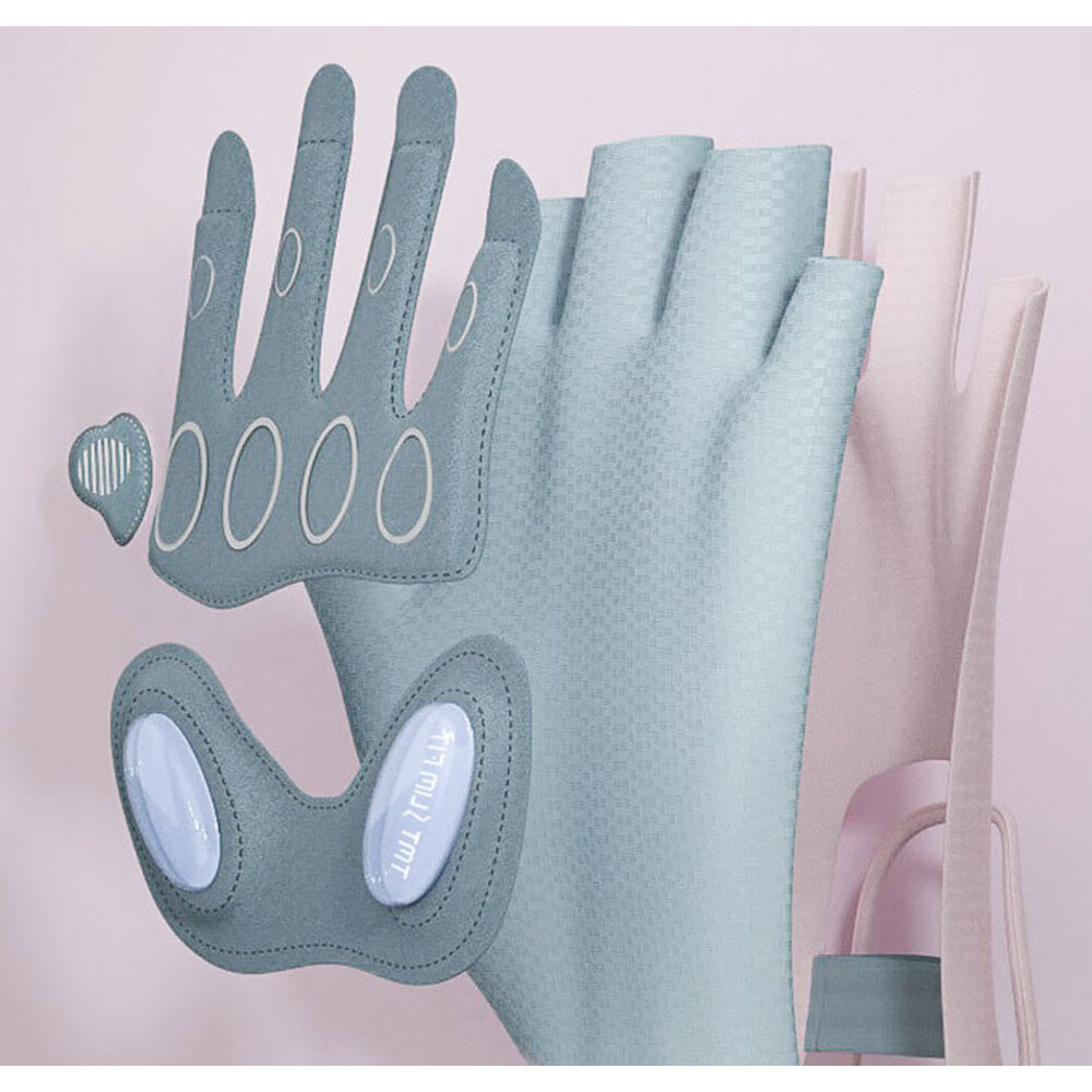 Fitnesshandschoenen tegen eelt voor dames, dunne antislip handschoenen met halve vingers, geschikt voor yoga, fietsen, training en optrekstangen._voghion.com