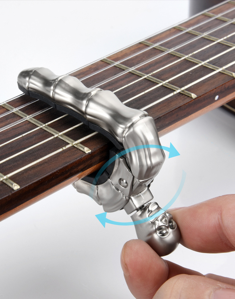 Capotasto a forma di teschio fantasma, Accessori per chitarra, Accessori per strumenti musicali_voghion.com