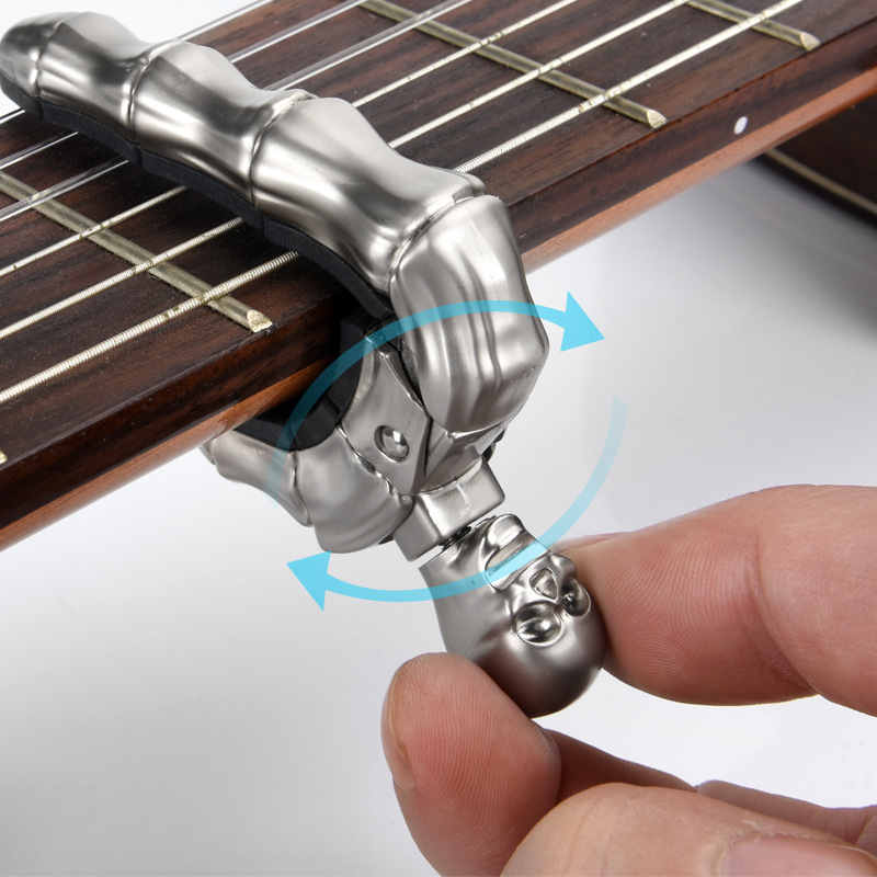 Capotasto a forma di teschio fantasma, Accessori per chitarra, Accessori per strumenti musicali_voghion.com