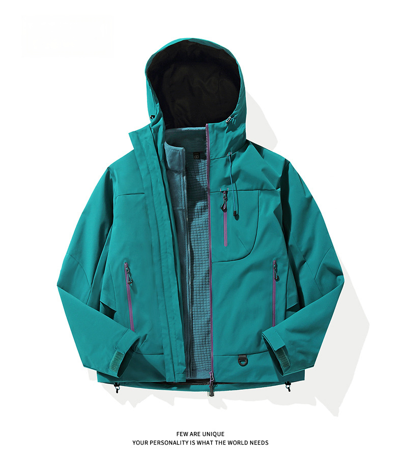 Kongshan Yu Hard Shell Jacket Men, Windproof Waterproof Jacket_voghion.com