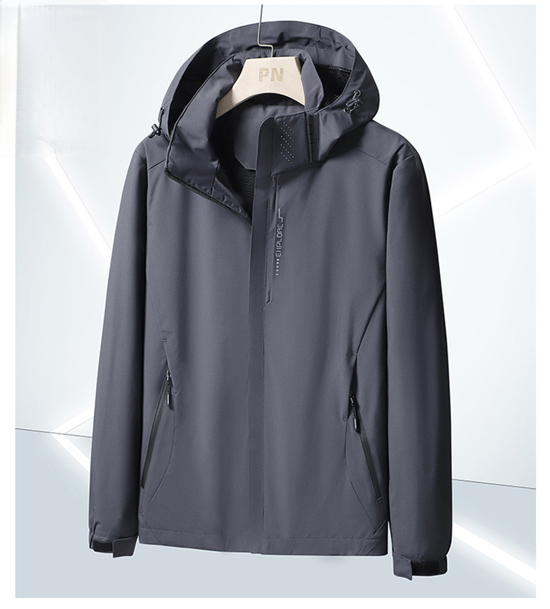 Waterproof Hooded Hiking Jacket For Men And Women, Windproof_voghion.com