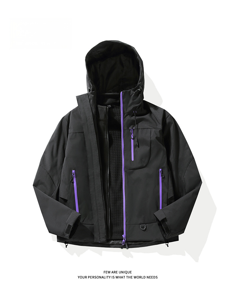 Kongshan Yu Hard Shell Jacket Men, Windproof Waterproof Jacket_voghion.com