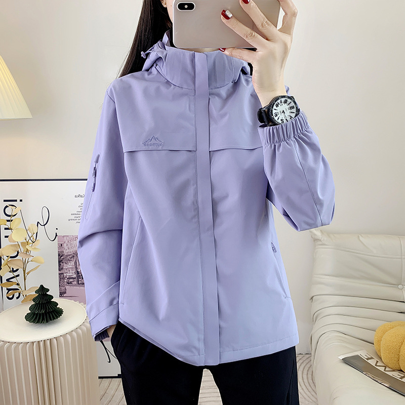2025 New Men's Women's Spring And Autumn Outdoor Casual Windproof Waterproof Breathable Cycling Trendy Hiking Jackets_voghion.com