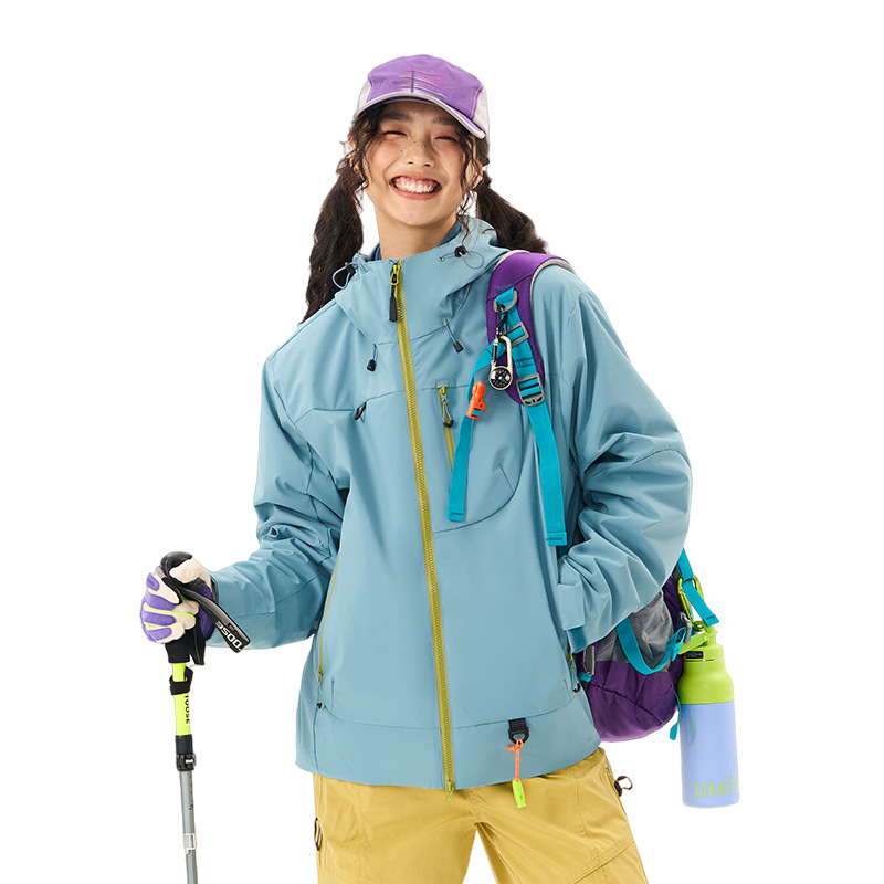 Kongshan Yu Hard Shell Jacket Men, Three-in-one Windproof Waterproof Jacket, Outdoor Autumn And Winter Mountaineering_voghion.com