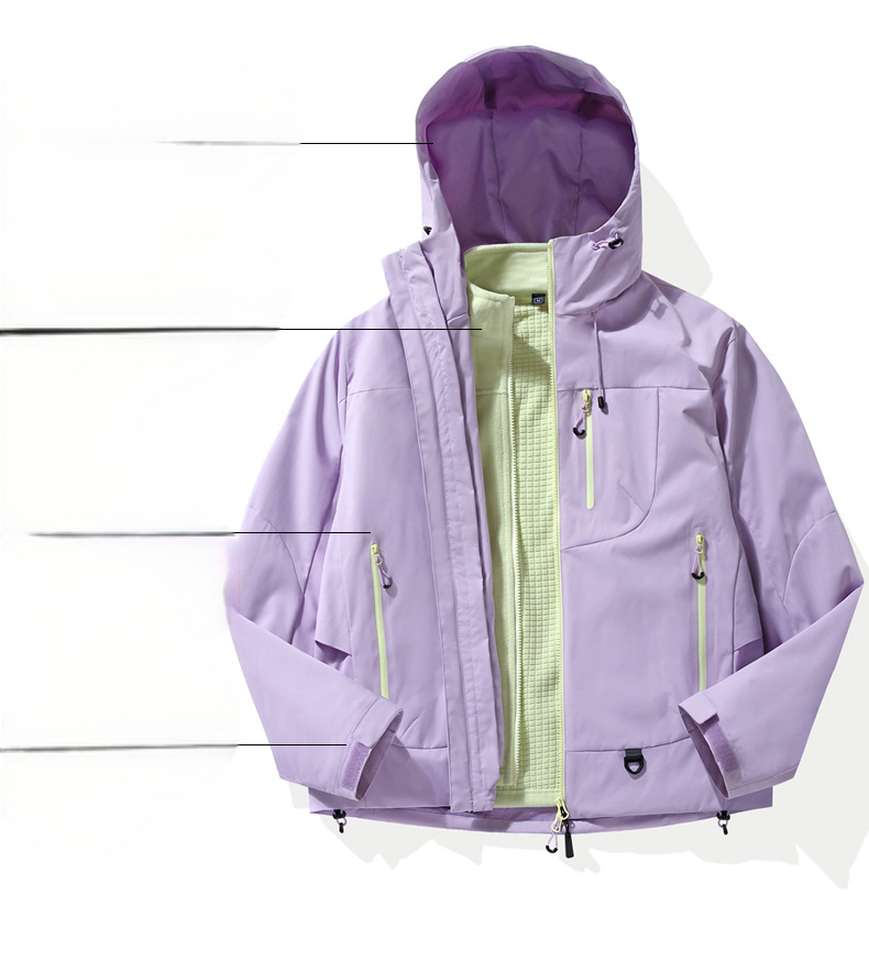 Kongshan Yu Hard Shell Jacket Men, Windproof Waterproof Jacket_voghion.com