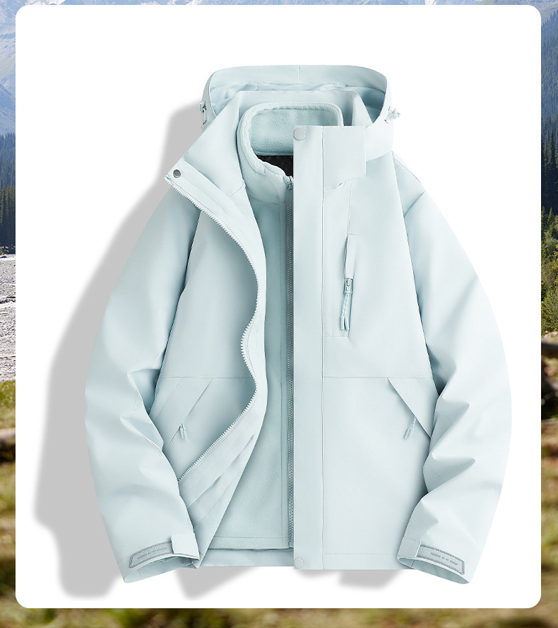 Luotuo Women's 3-in-1 Hiking Jacket Waterproof Windproof Outdoor_voghion.com