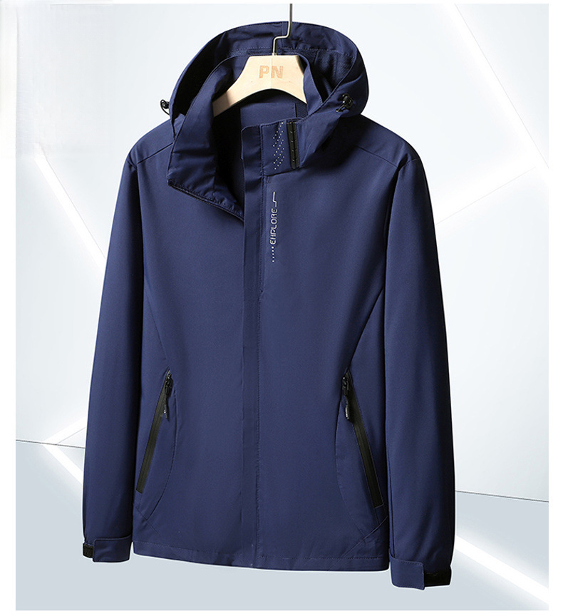 Waterproof Hooded Hiking Jacket For Men And Women, Windproof_voghion.com