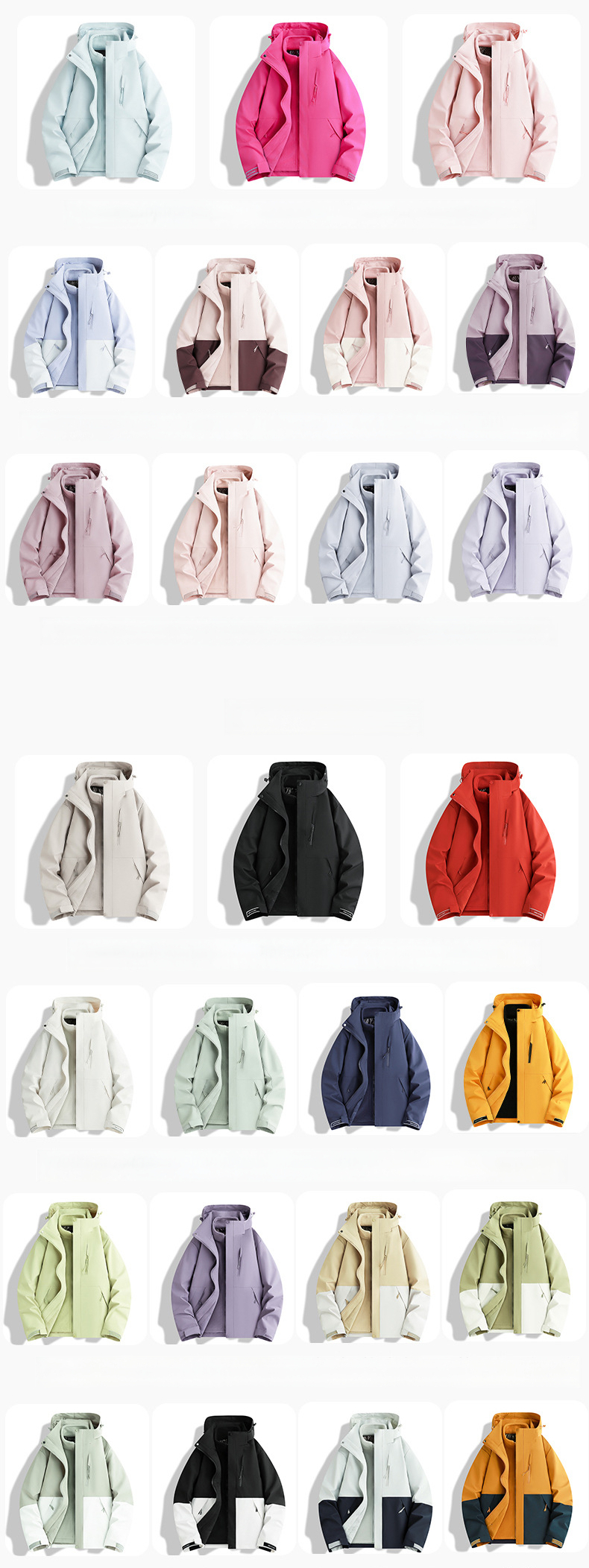 Luotuo Women's 3-in-1 Hiking Jacket Waterproof Windproof Outdoor_voghion.com