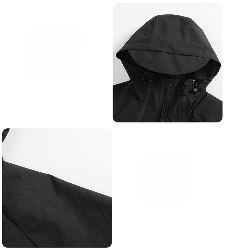 Soft Shell Hiking Jacket Windproof Waterproof Three-in-one_voghion.com