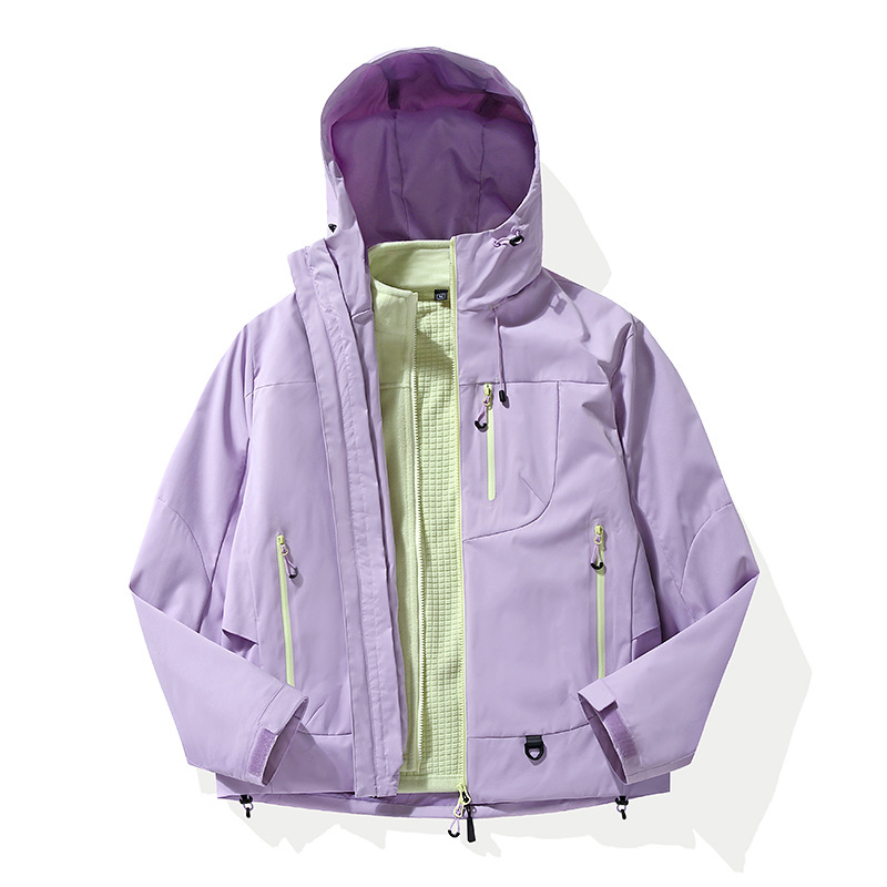 Kongshan Yu Hard Shell Jacket Men, Three-in-one Windproof Waterproof Jacket, Outdoor Autumn And Winter Mountaineering_voghion.com