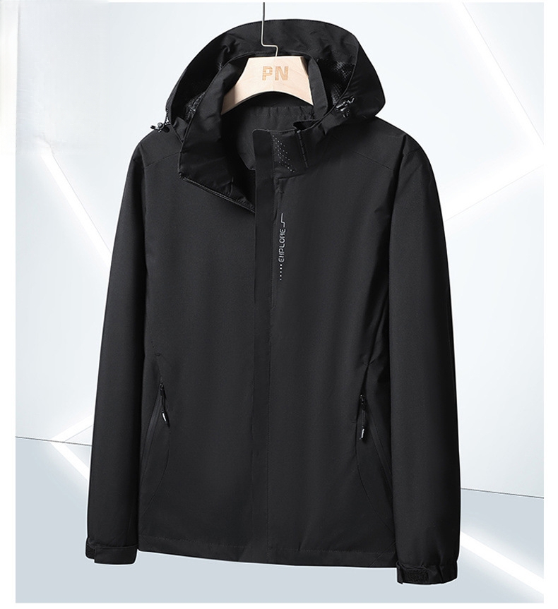 Waterproof Hooded Hiking Jacket For Men And Women, Windproof_voghion.com