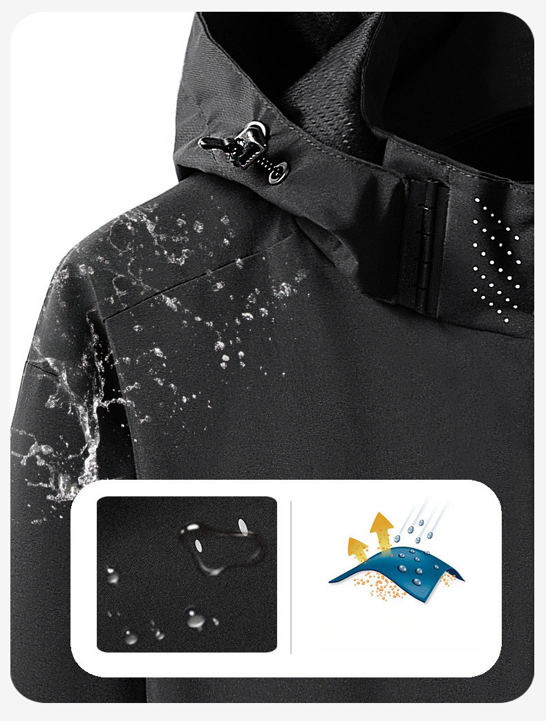 Women's Outdoor Hiking Jacket Waterproof Windproof Lightweight_voghion.com