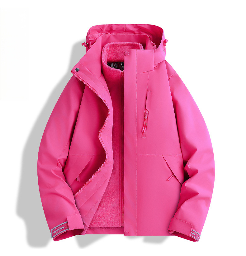 Luotuo Women's 3-in-1 Hiking Jacket Waterproof Windproof Outdoor_voghion.com