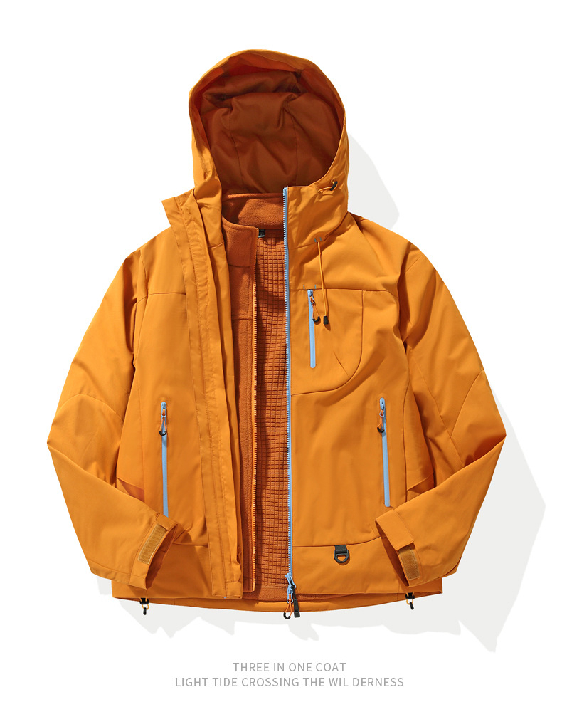 Kongshan Yu Hard Shell Jacket Men, Windproof Waterproof Jacket_voghion.com