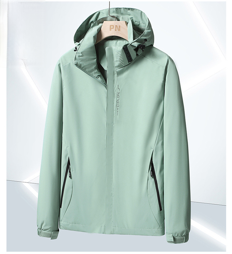 Waterproof Hooded Hiking Jacket For Men And Women, Windproof_voghion.com