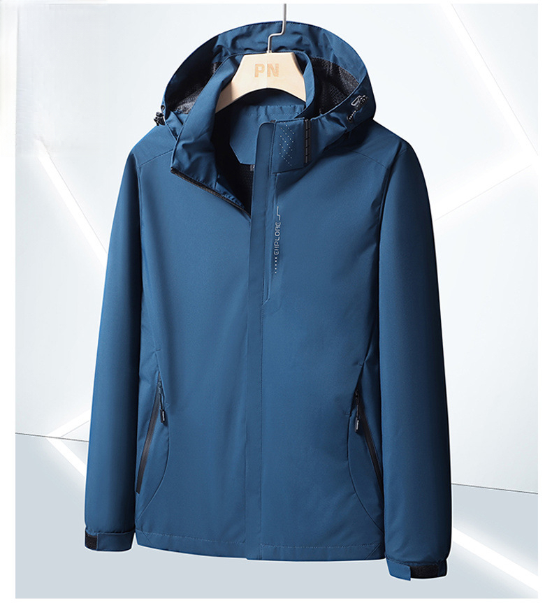Waterproof Hooded Hiking Jacket For Men And Women, Windproof_voghion.com