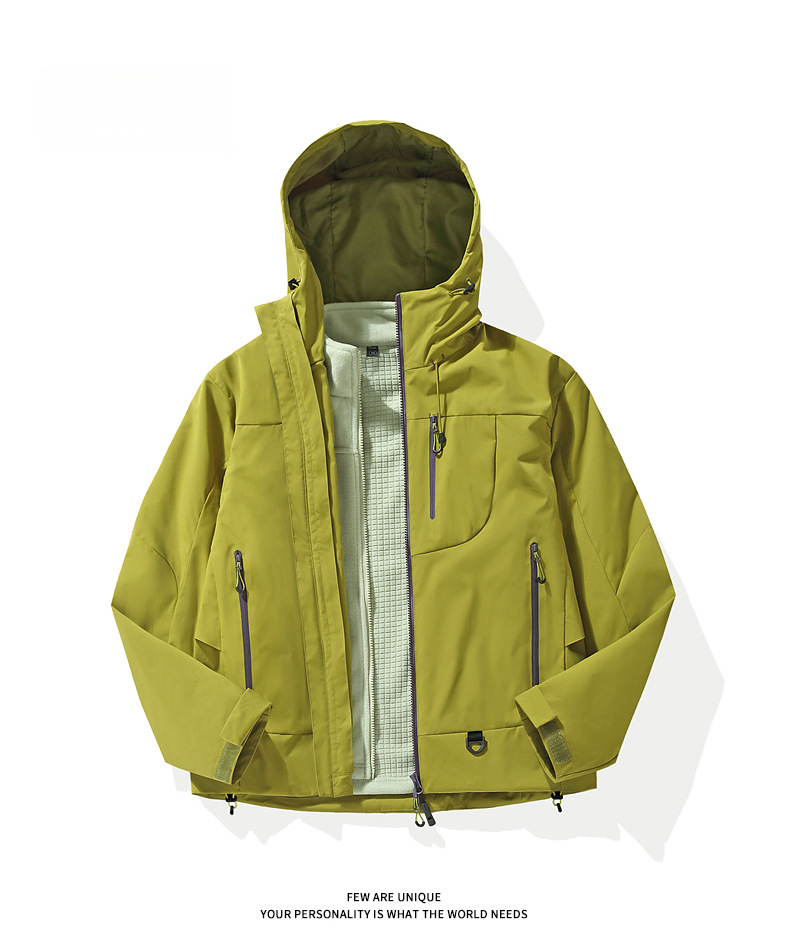 Kongshan Yu Hard Shell Jacket Men, Windproof Waterproof Jacket_voghion.com