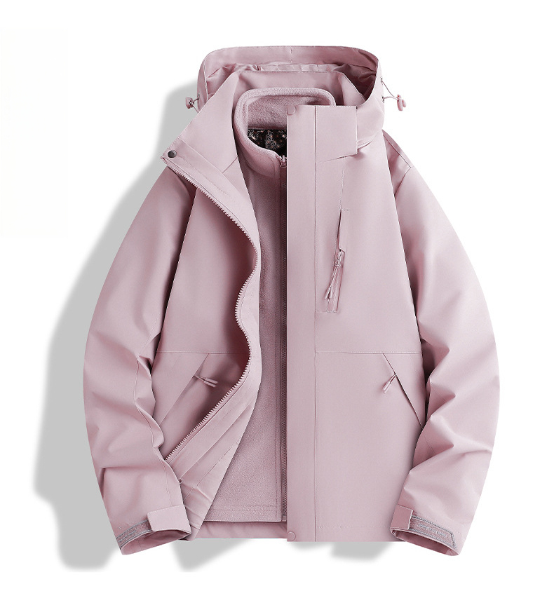 Luotuo Women's 3-in-1 Hiking Jacket Waterproof Windproof Outdoor_voghion.com