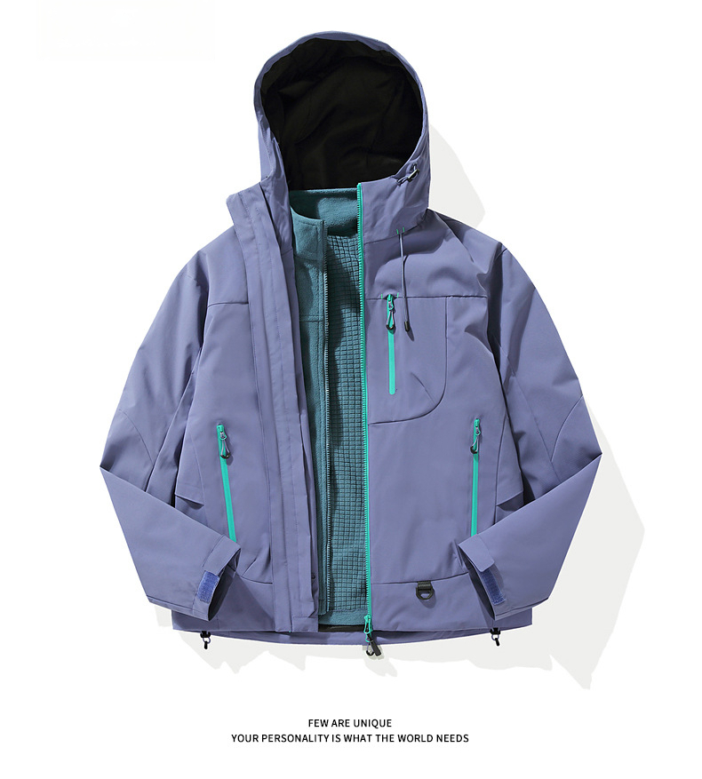 Kongshan Yu Hard Shell Jacket Men, Windproof Waterproof Jacket_voghion.com