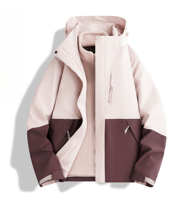 Luotuo Women's 3-in-1 Hiking Jacket Waterproof Windproof Outdoor_voghion.com