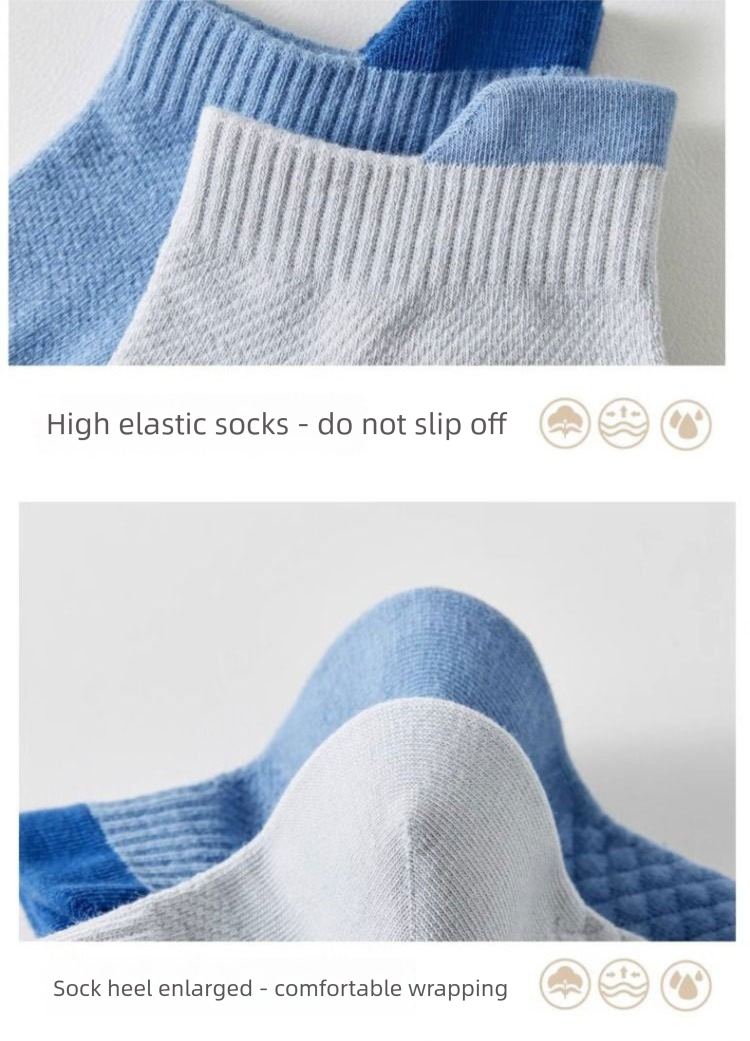 Men's Ankle Socks Breathable Thin Sports Socks For Summer_voghion.com