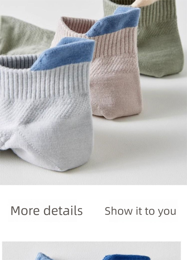 Men's Ankle Socks Breathable Thin Sports Socks For Summer_voghion.com