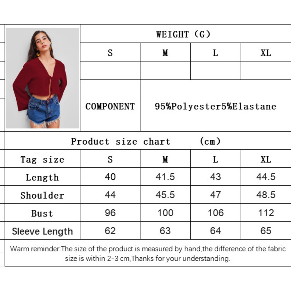 Voya 2026 Sexy V-neck T-shirt With Spring And Summer Chest Tie, Niche Burgundy Cardigan Top, Women's Clothing_ecoleips.com