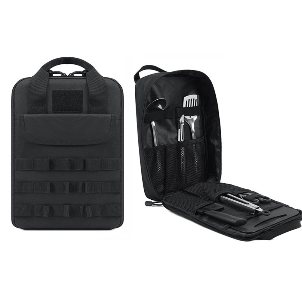 Outdoor Tactical Multifunctional Tableware Shockproof Picnic Camping Travel Storage Bag, Oxford Cloth Handbag_voghion.com
