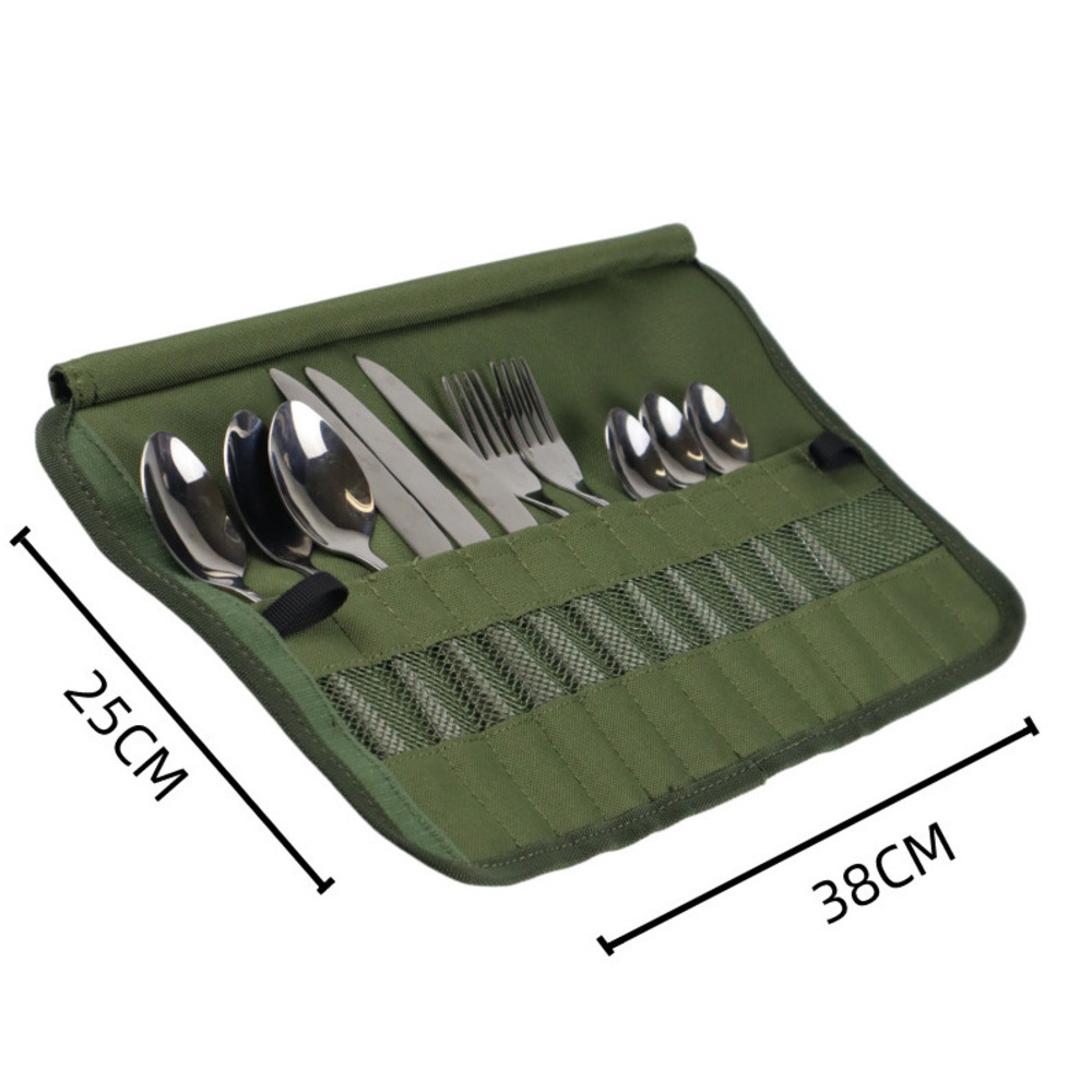 Sac de rangement pliable pour couverts de camping pique-nique_voghion.com