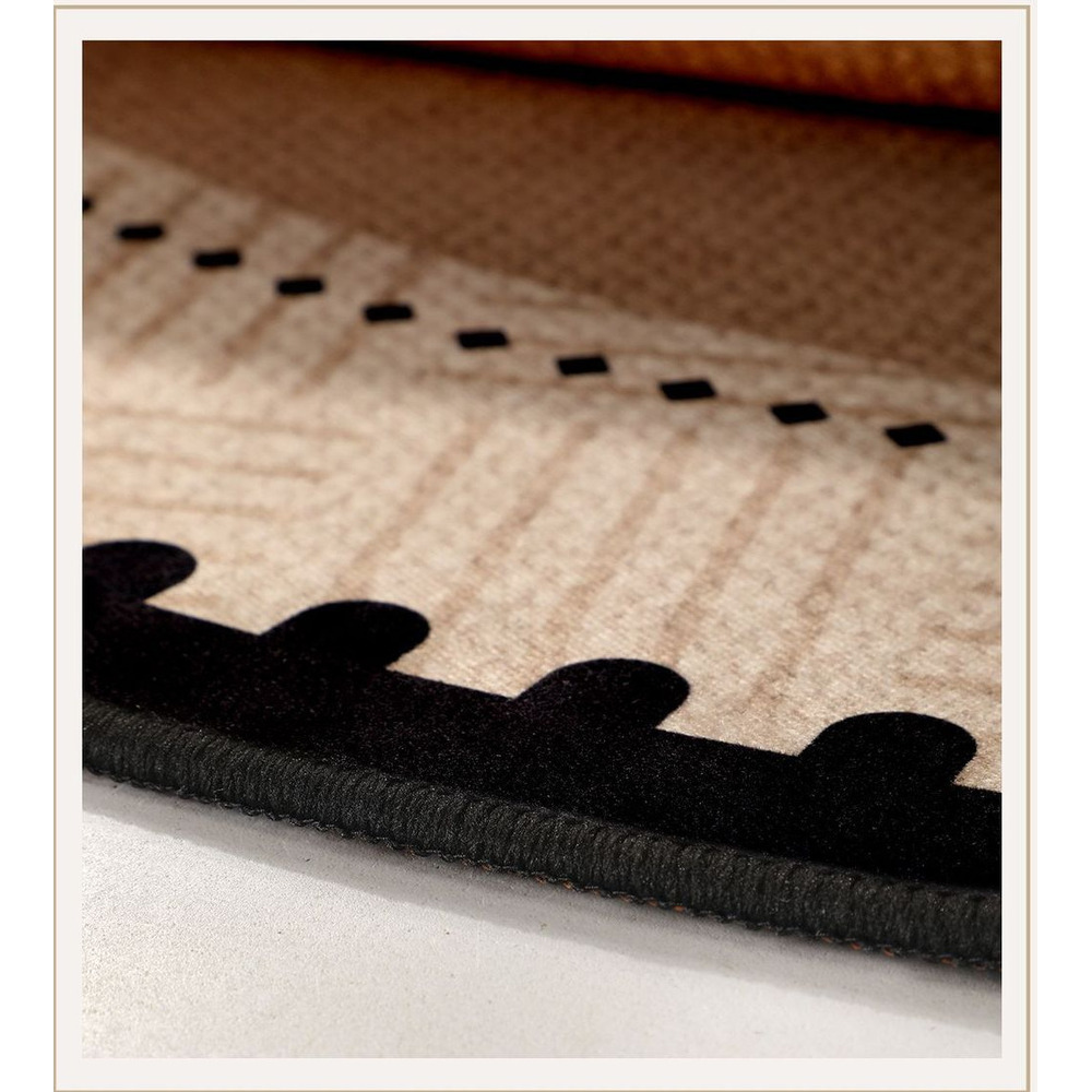 Round Rug For Bedroom Water-absorbent Non-slip Solid Color Mat_voghion.com