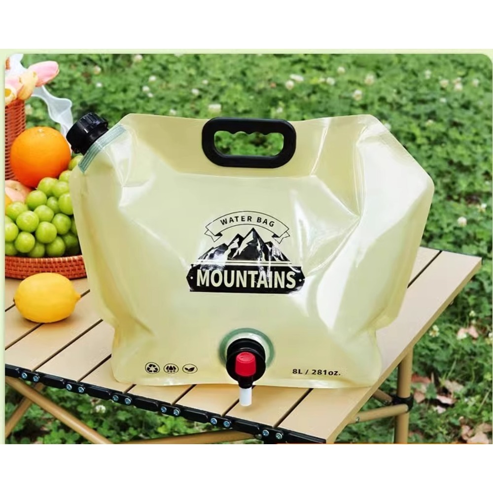 Outdoor Portable Foldable Large Capacity Thickened Soft Storage Music Festival Water Plastic Bag Camping 8L_voghion.com