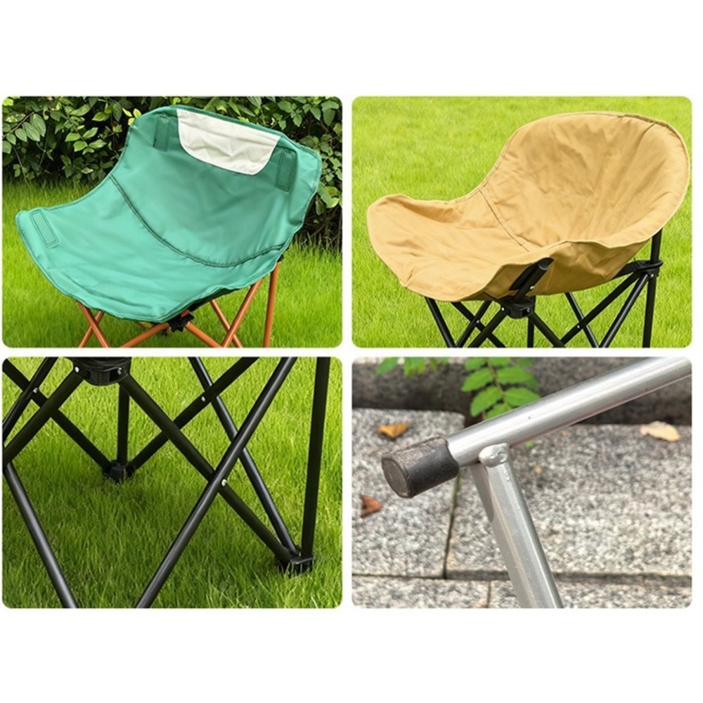 Moon Chair Manufacturer, Camping Picnic Folding Night Market Barbecue Food Stall Chair, Outdoor Fishing Stool In Stock_desvips.com