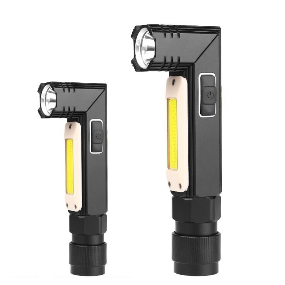 Neue XPG+COB Rot- und Weißlicht-Taschenlampe, 90° faltbar, USB-aufladbar, hohe Helligkeit, multifunktional, faltbar_voghion.com
