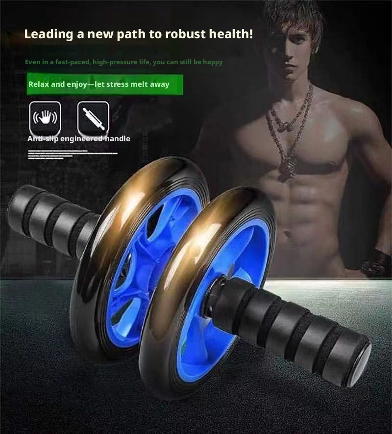 Abdominal Muscle Wheel Home Fitness Equipment Belly Reduction Artifact Unisex Beginner Training Waist Slimming_voghion.com