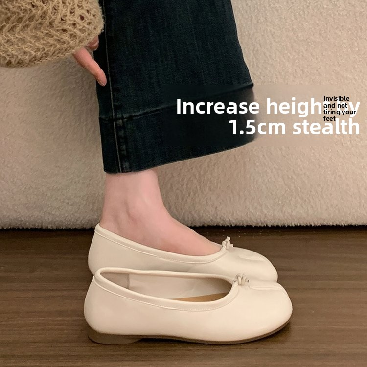 Flache Damenschuhe, Frühjahr/Herbst 2026, hufeisenförmige Zehentrenner mit Daumenmulde, rot_voghion.com