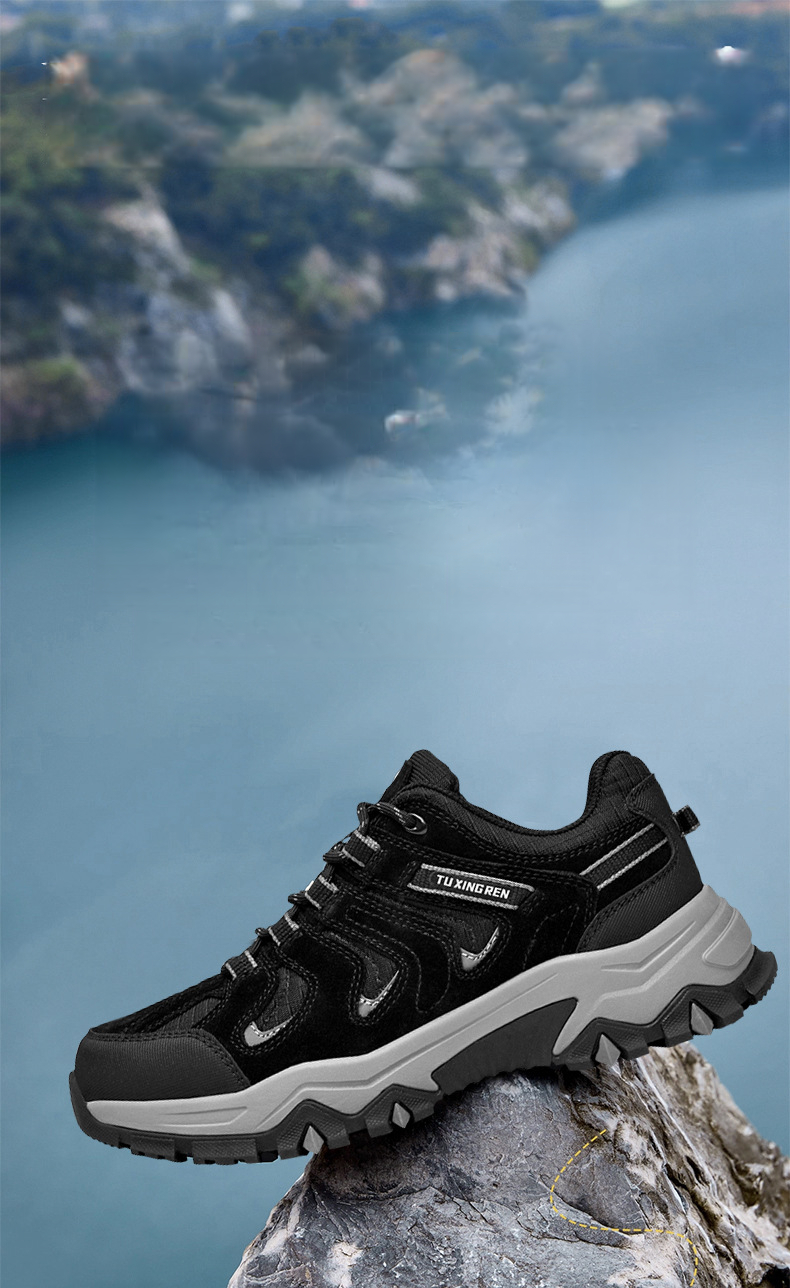 Robuste High-top Wanderschuhe Mit Gummisohle Für Outdoor-sport_voghion.com