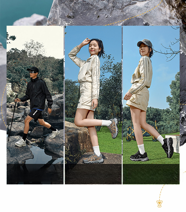 Robuste High-top Wanderschuhe Mit Gummisohle Für Outdoor-sport_voghion.com