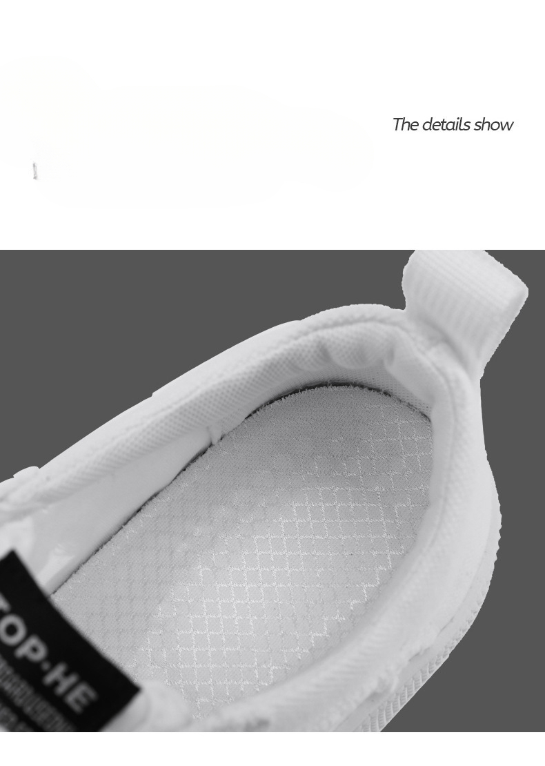 2026 New Summer Breathable Trendy Lace-up Cloth Men's Sports Casual Shoes, White Sneakers, Versatile Board Shoes_vogvips.com