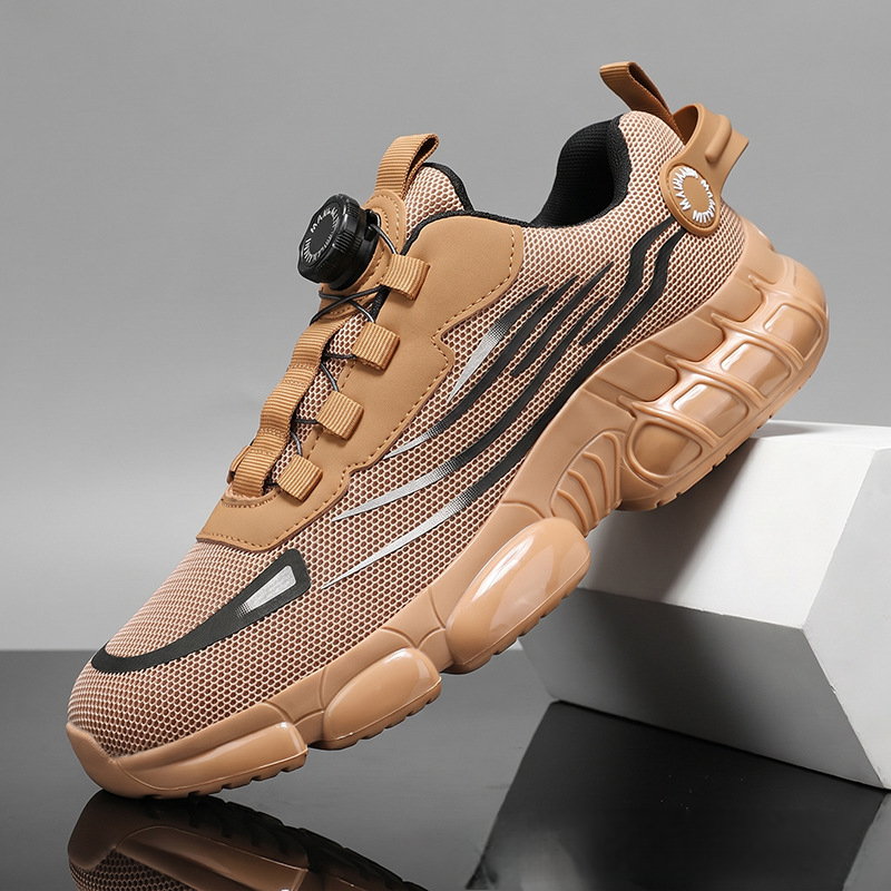 Große Herrenschuhe, neue, dicksohlige, höhenverstärkende Freizeit-Sportschuhe, atmungsaktiv_voghion.com