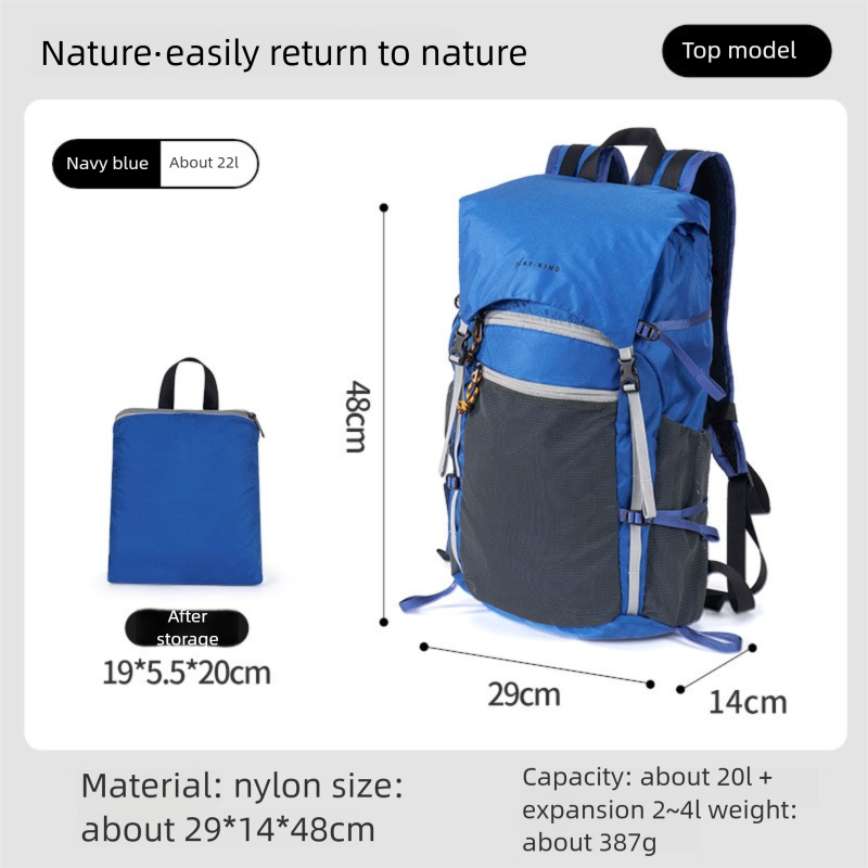 Outdoor Professional Waterproof Hiing Lightweight Foldable Large Capacity Flip Cover Summit Bag Travel Treing_voghion.com