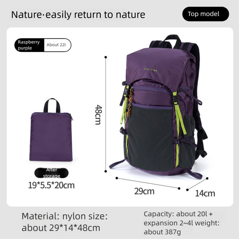 Outdoor Professional Waterproof Hiing Lightweight Foldable Large Capacity Flip Cover Summit Bag Travel Treing_voghion.com