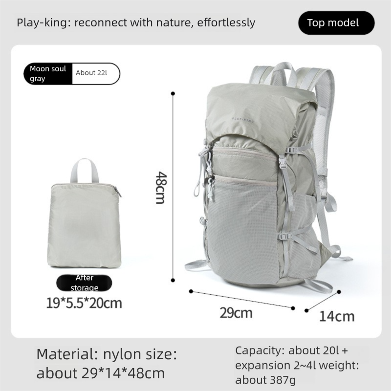 Outdoor Professional Waterproof Hiing Lightweight Foldable Large Capacity Flip Cover Summit Bag Travel Treing_voghion.com