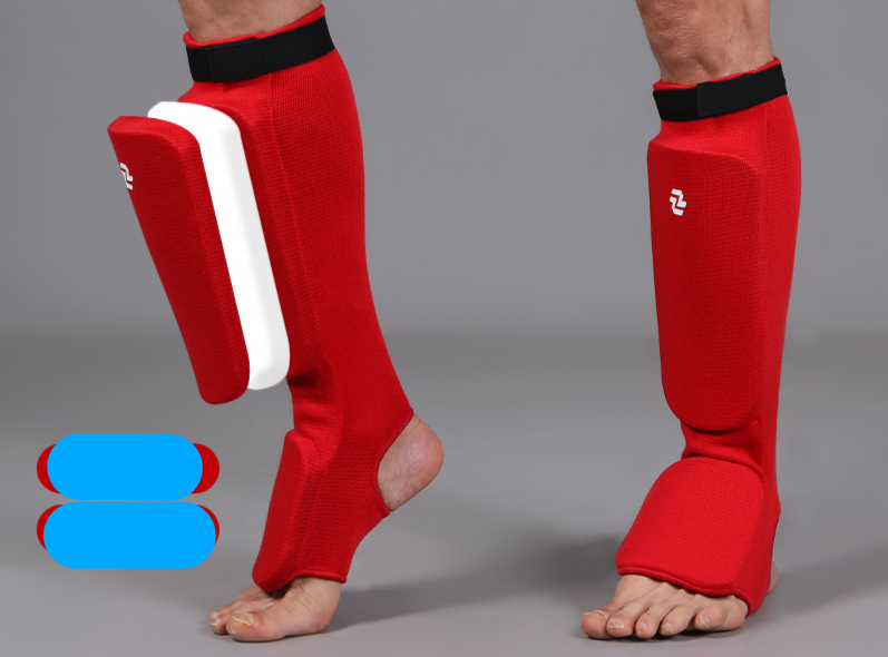 Fighting Shin Muay Thai Leg Calf Foot Guards Sanda Boxing Protective Gear_voghion.com