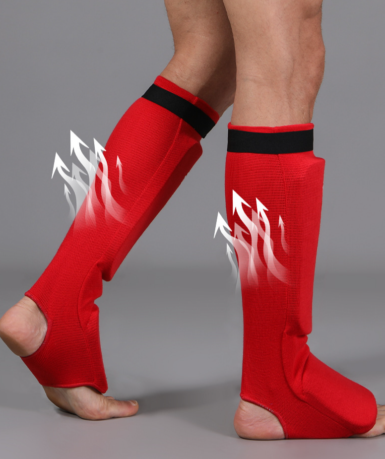 Schéinbeen-schützer Fir Muay Thai A Boxen Schutz_voghion.com