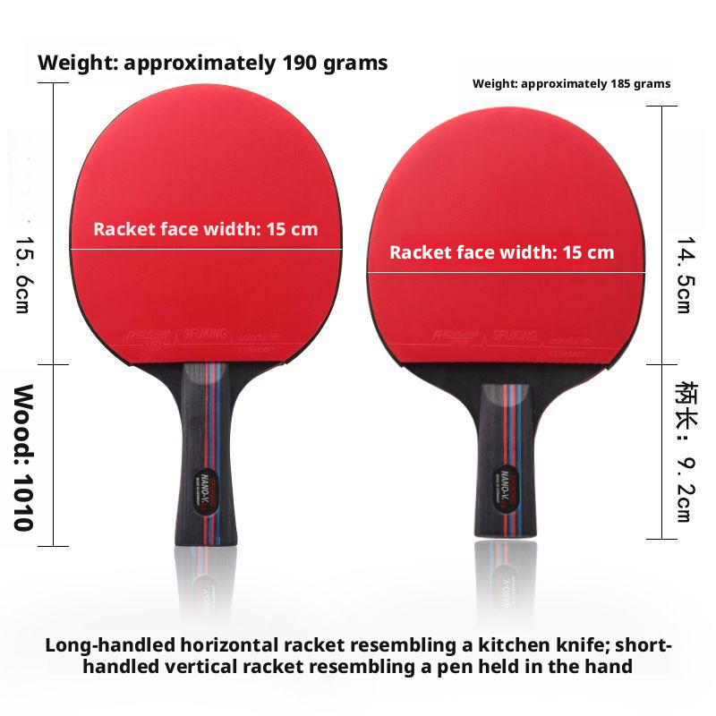 Table Tennis Professional Grade 8-Star Single Carbon Super Sticky Rubber Training Competition Finished Racket_voghion.com